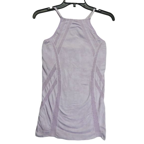 Athleta Active Tank Top Size M Purple Women's Cross Back Built In Bra - Picture 1 of 11